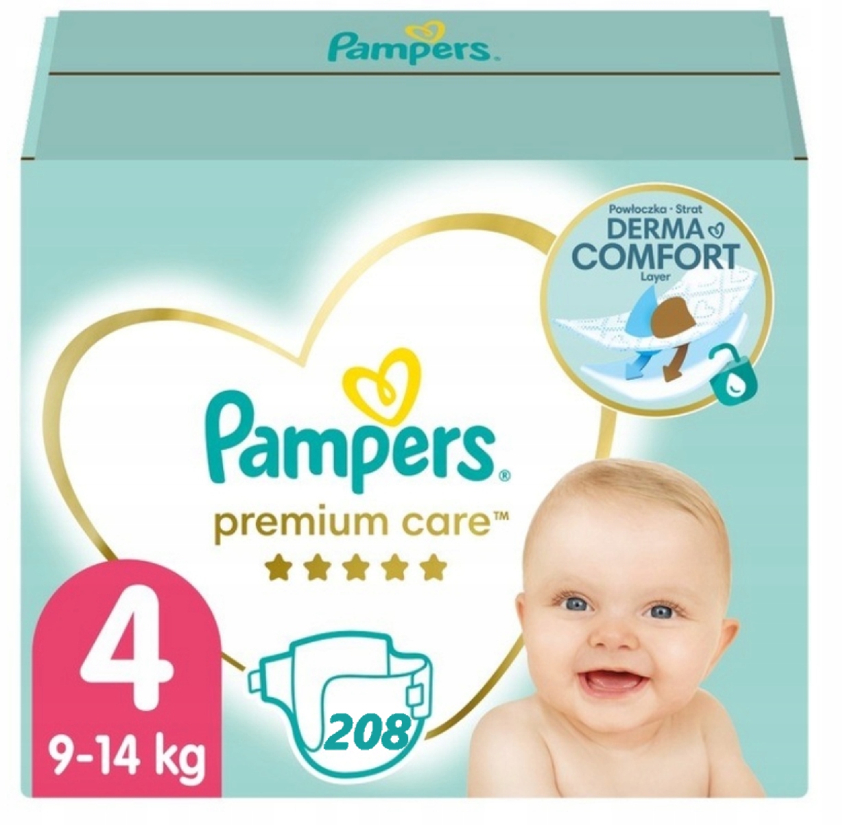 pampers 208 szt