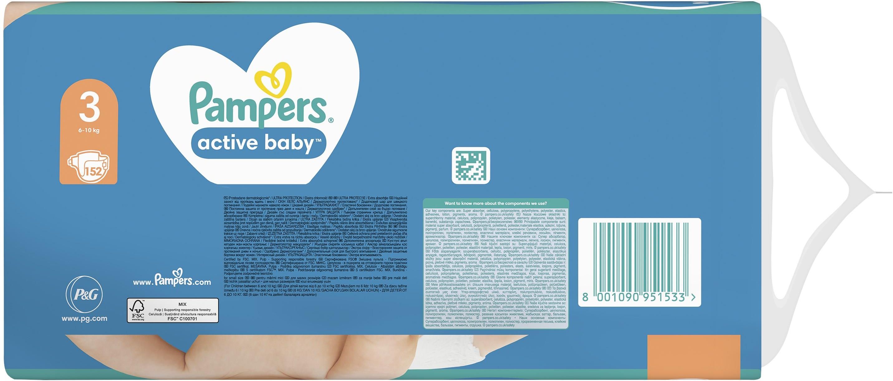 pampers 3 active baby 152 ceneo