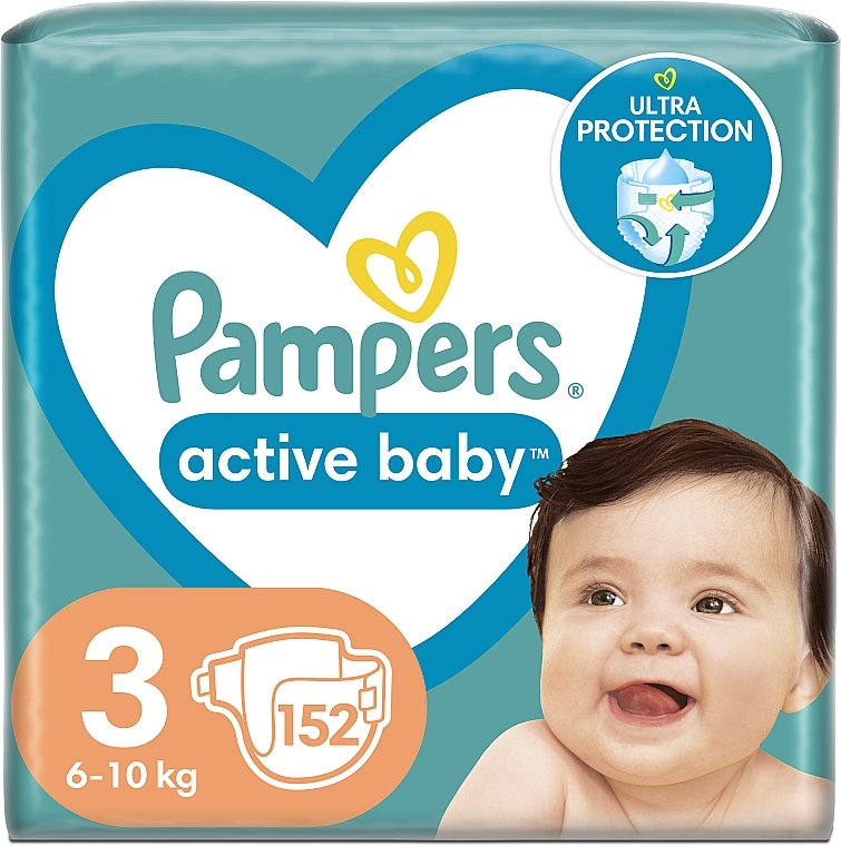 pampers 3 active baby 152 szt