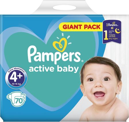 pampers 4 70 szt