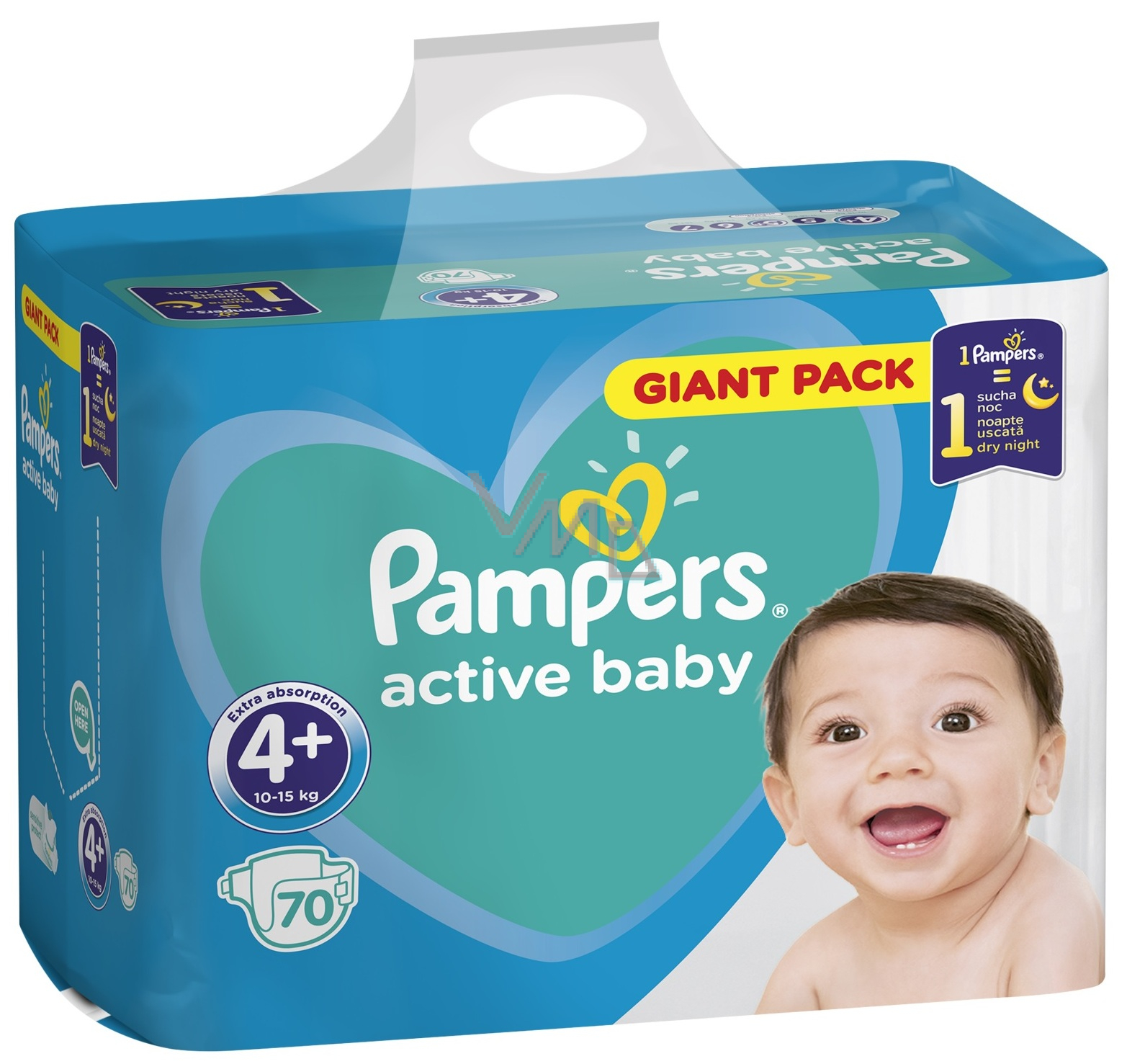 pampers 4 active baby noc