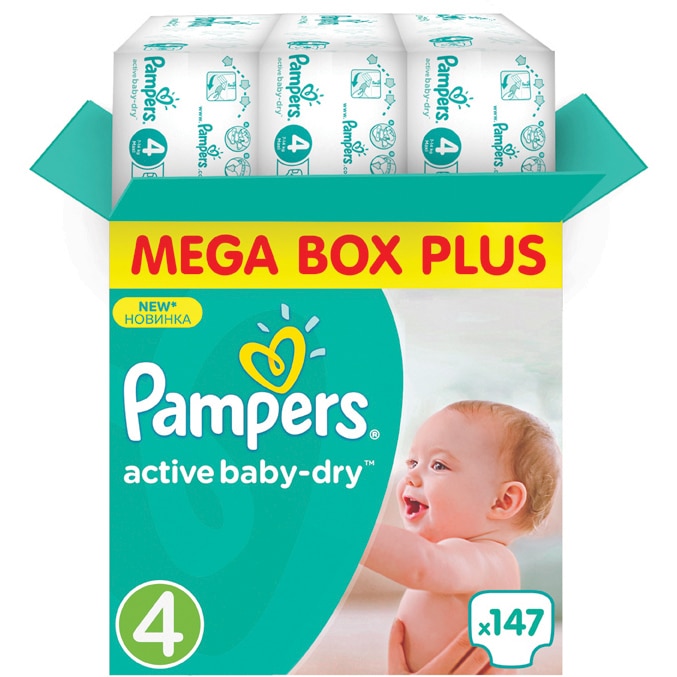 pampers 4 mega box 147