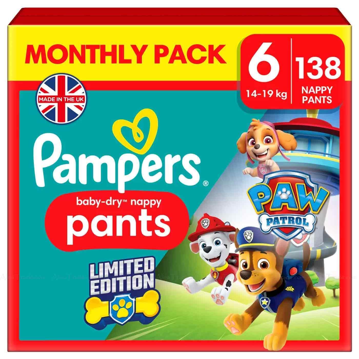 pampers 6 pants od ilu kg