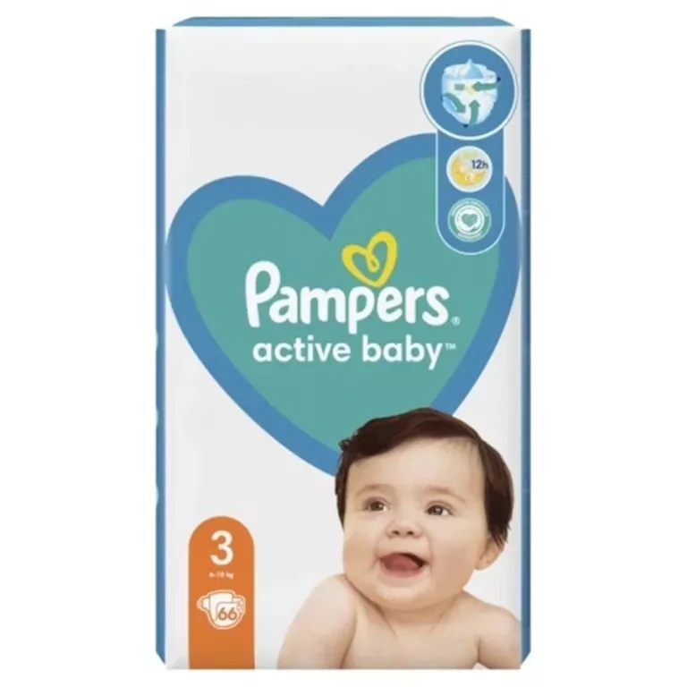 pampers active baby 3 52 szt