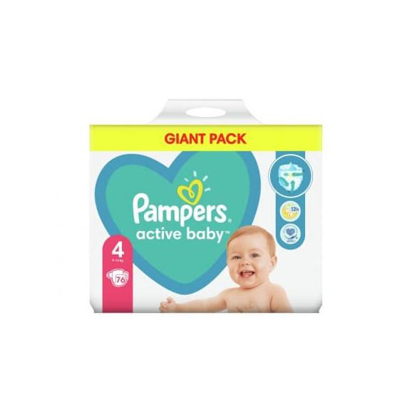 pampers active baby 4 76szt