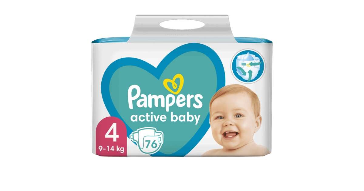 pampers active baby 4 giant pack