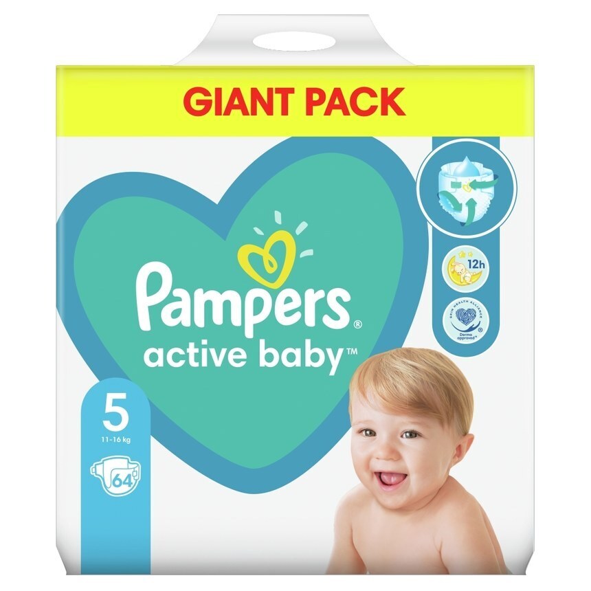 pampers active baby 5 54szt kaufland