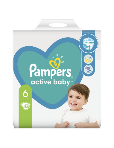 pampers active baby 6 56 cena