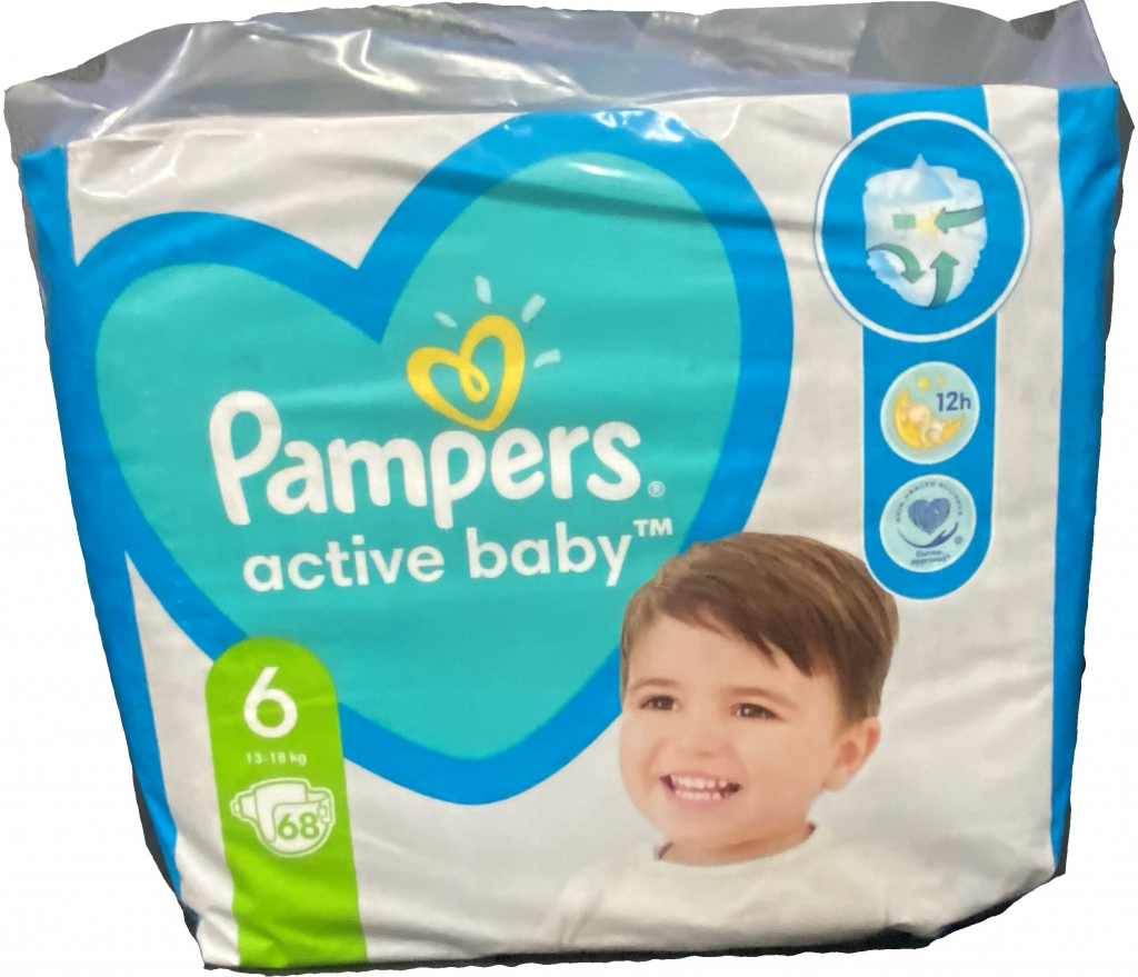 pampers active baby dry 3 68 szt rossmann
