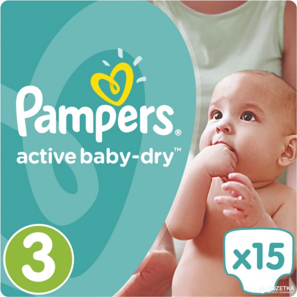 pampers active baby dry 3 cena