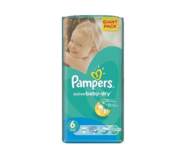 pampers active baby dry 6 extra large 15kg+