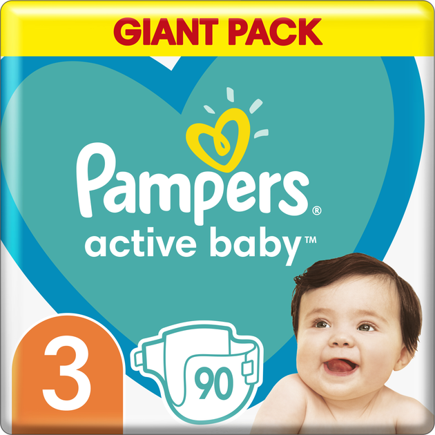 pampers active baby-dry pieluszki 3 midi 74 sztuki