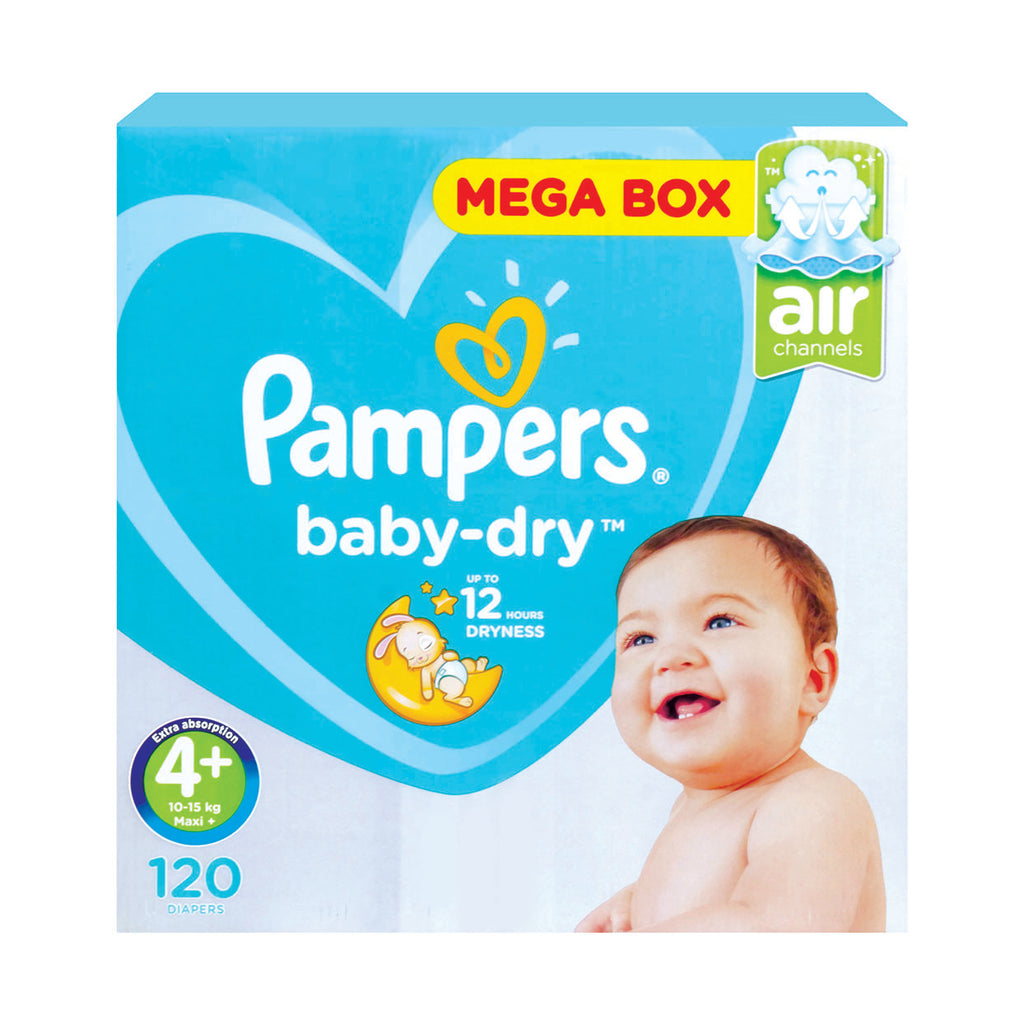 pampers active baby-dry pieluszki 4+ 120