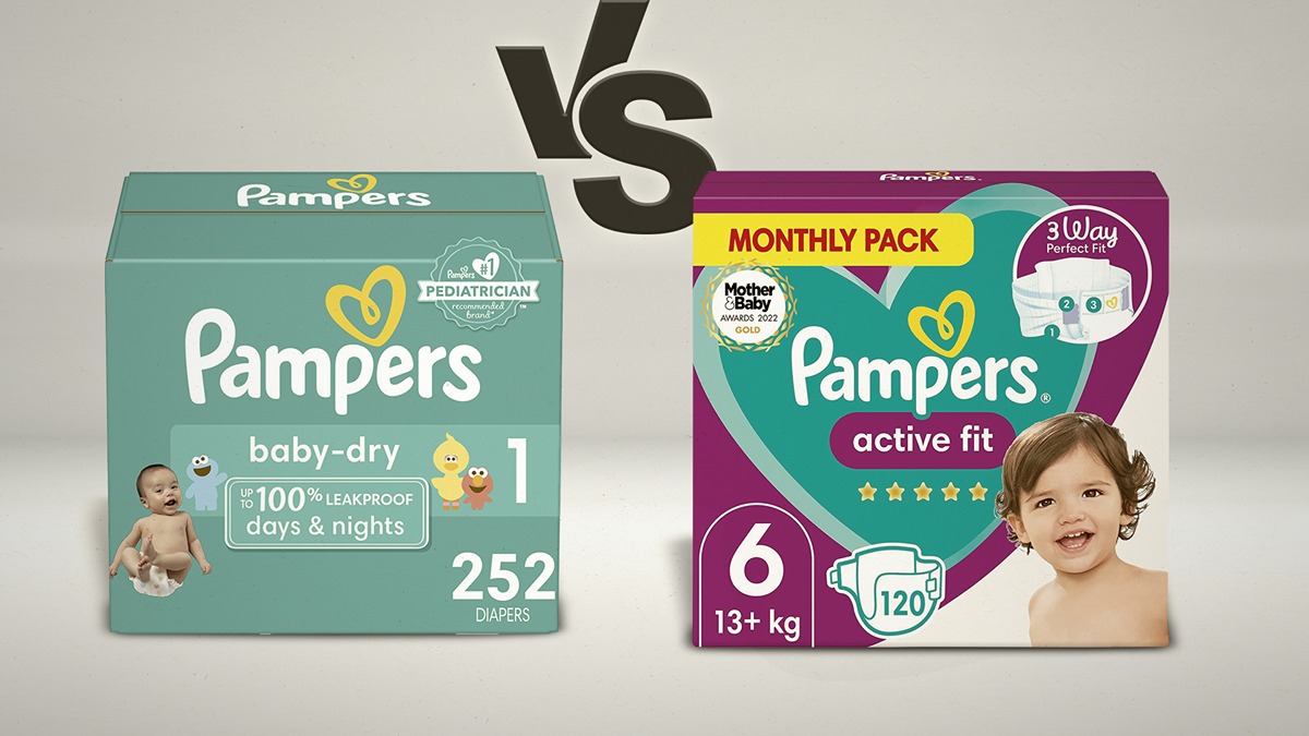 pampers active baby vs active baby dry