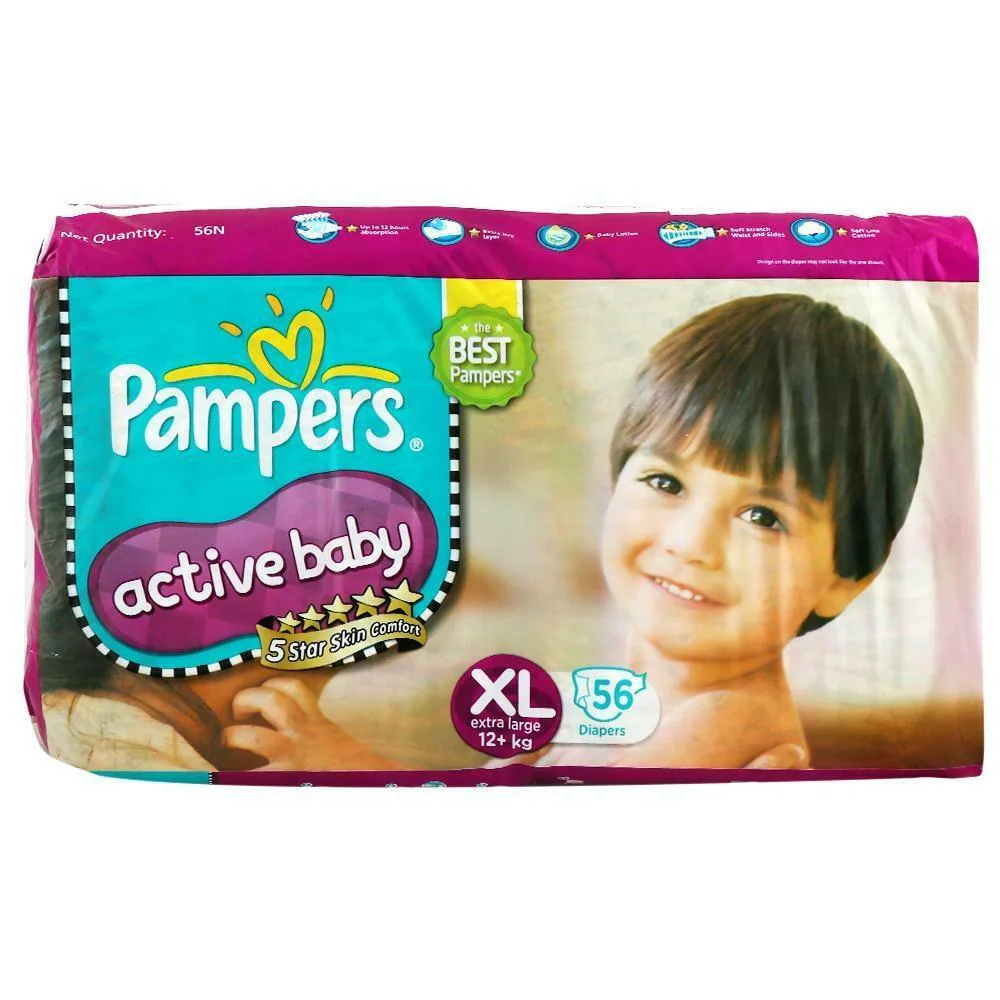 pampers active baby x large