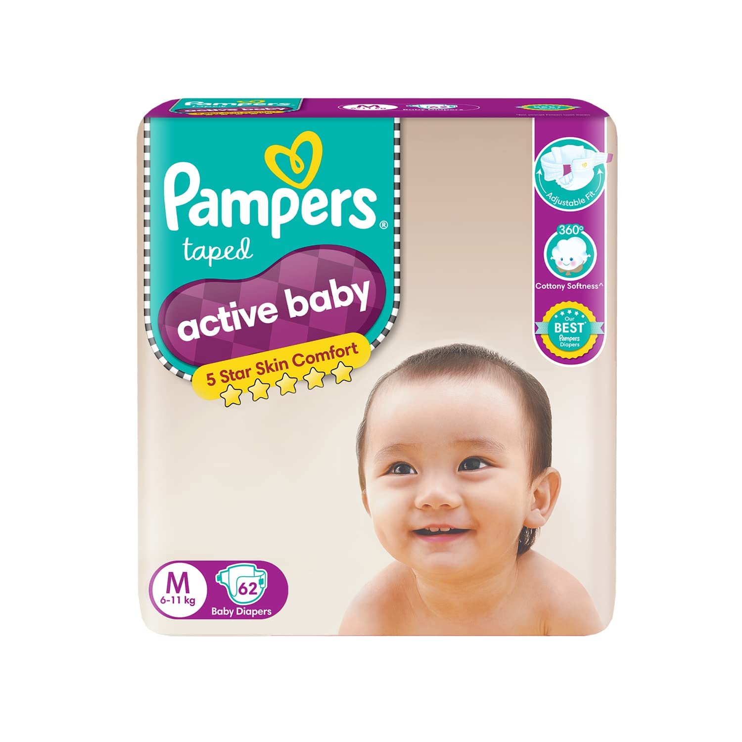 pampers active