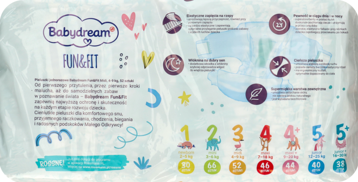 pampers baby dream fun fit