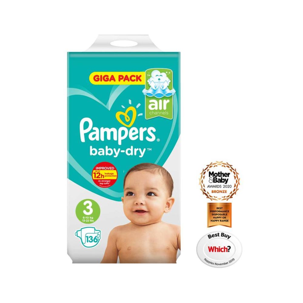 pampers baby dry 136