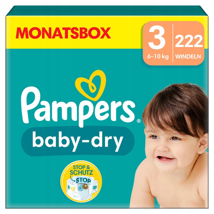 pampers baby dry 3 74 szt
