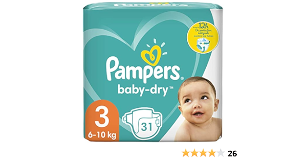 pampers baby dry 3 jakie wymiary