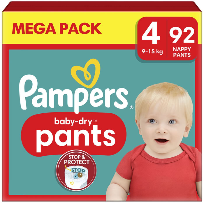 pampers baby dry pants couches-culottes taille 4 9-15 kg pack