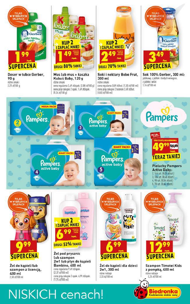 pampers biedronka 49.99 2018