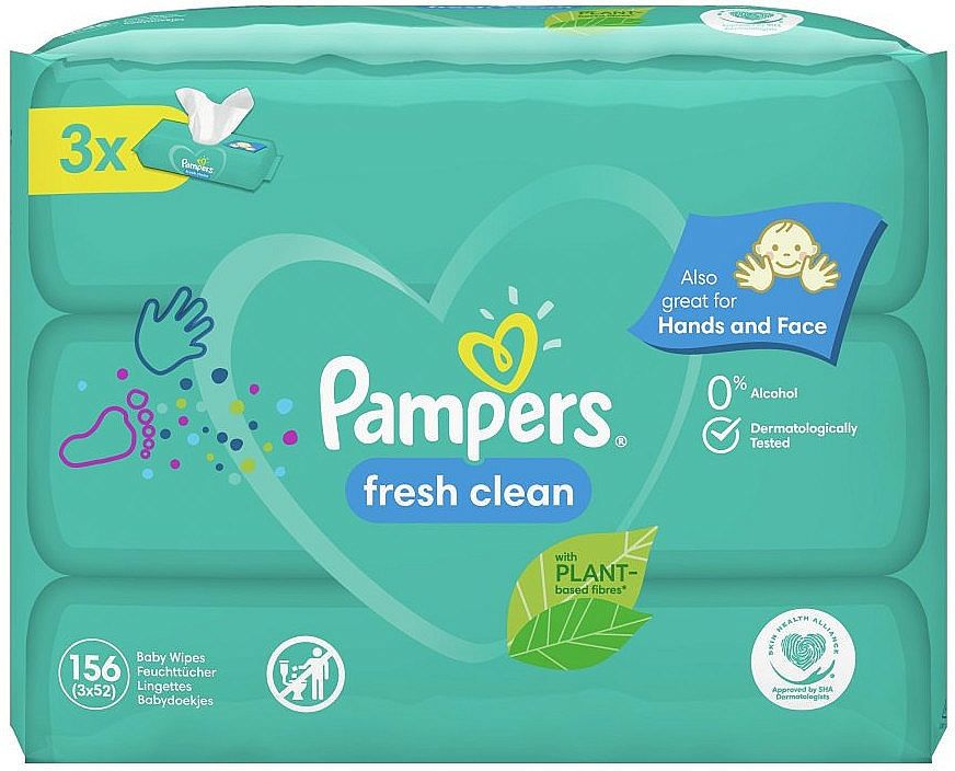 pampers chusteczki nawilżające fresh clean 64 szt