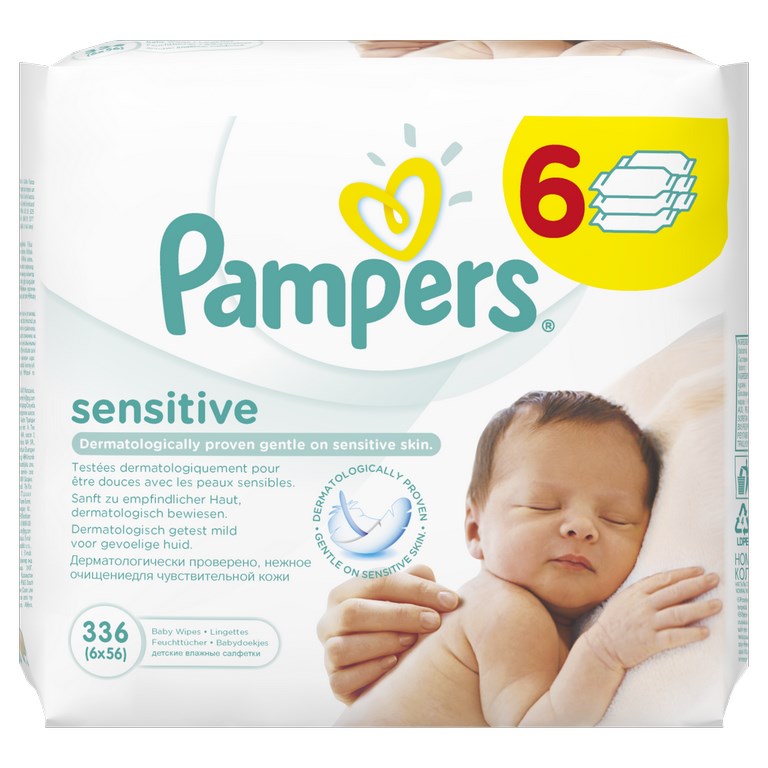 pampers chusteczki nawilżane allegro 6x56