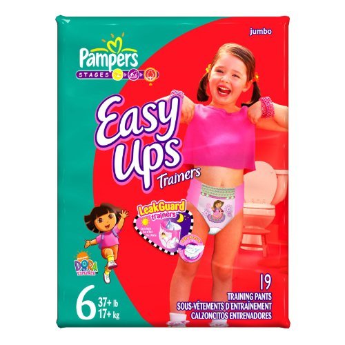 pampers easy ups girl size6