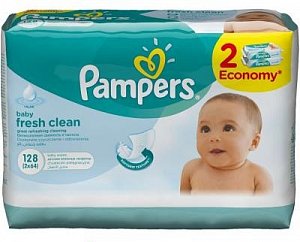 pampers fresh clean 2x64