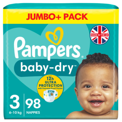 pampers jumbo pack size 3 asda