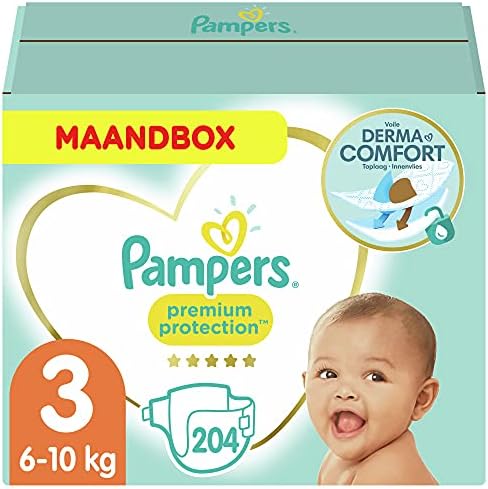 pampers maat 3 204 stuks