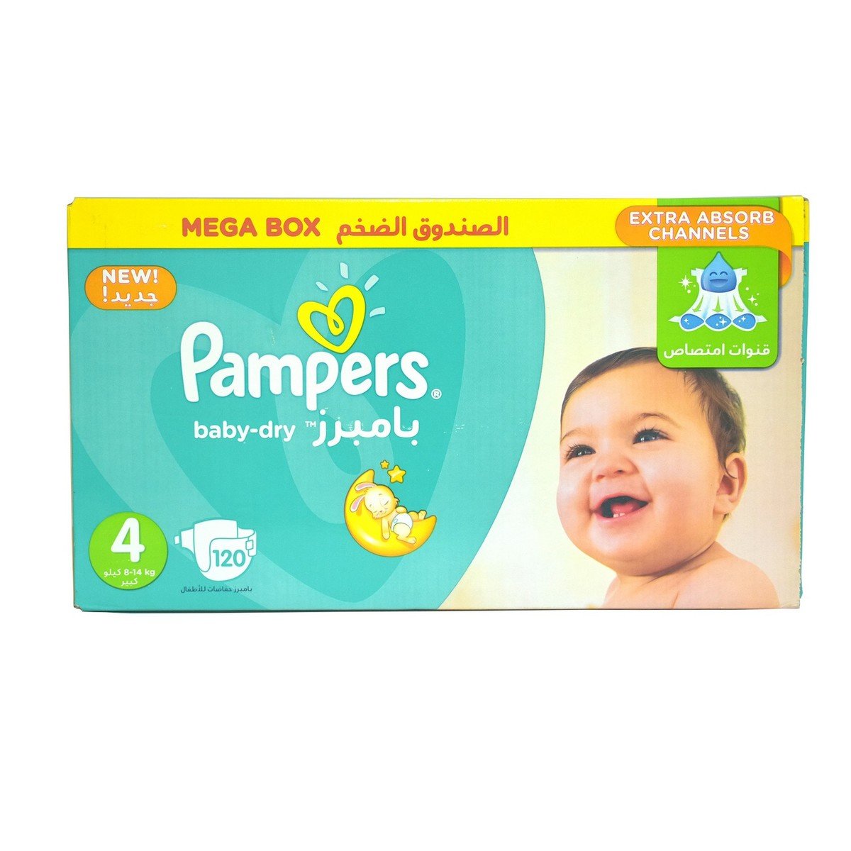 pampers mega box size 4