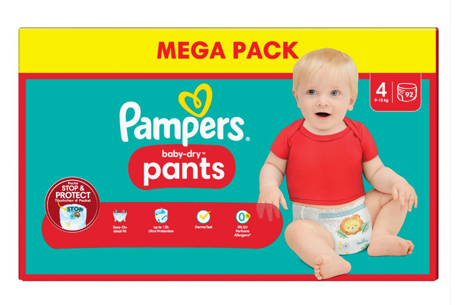 pampers mega paka beby-dry pants