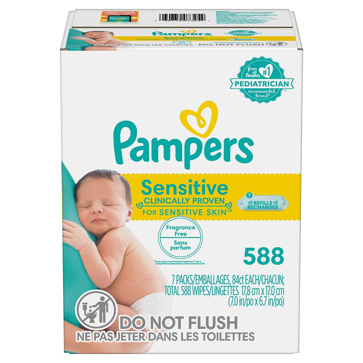 pampers new born husteczki