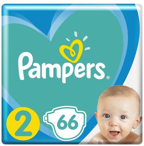 pampers newbaby-dry pieluchy rozmiar 2 mini 3-6kg 66 sztuk