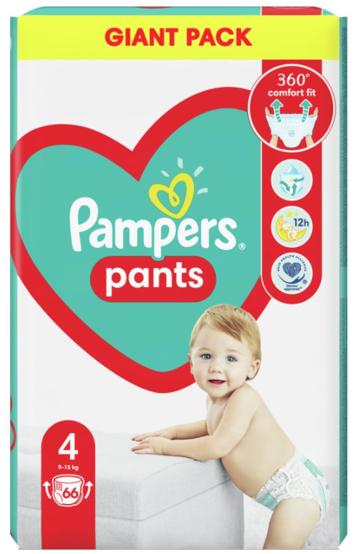 pampers pants pieluchomajtki 4 9-15 kg