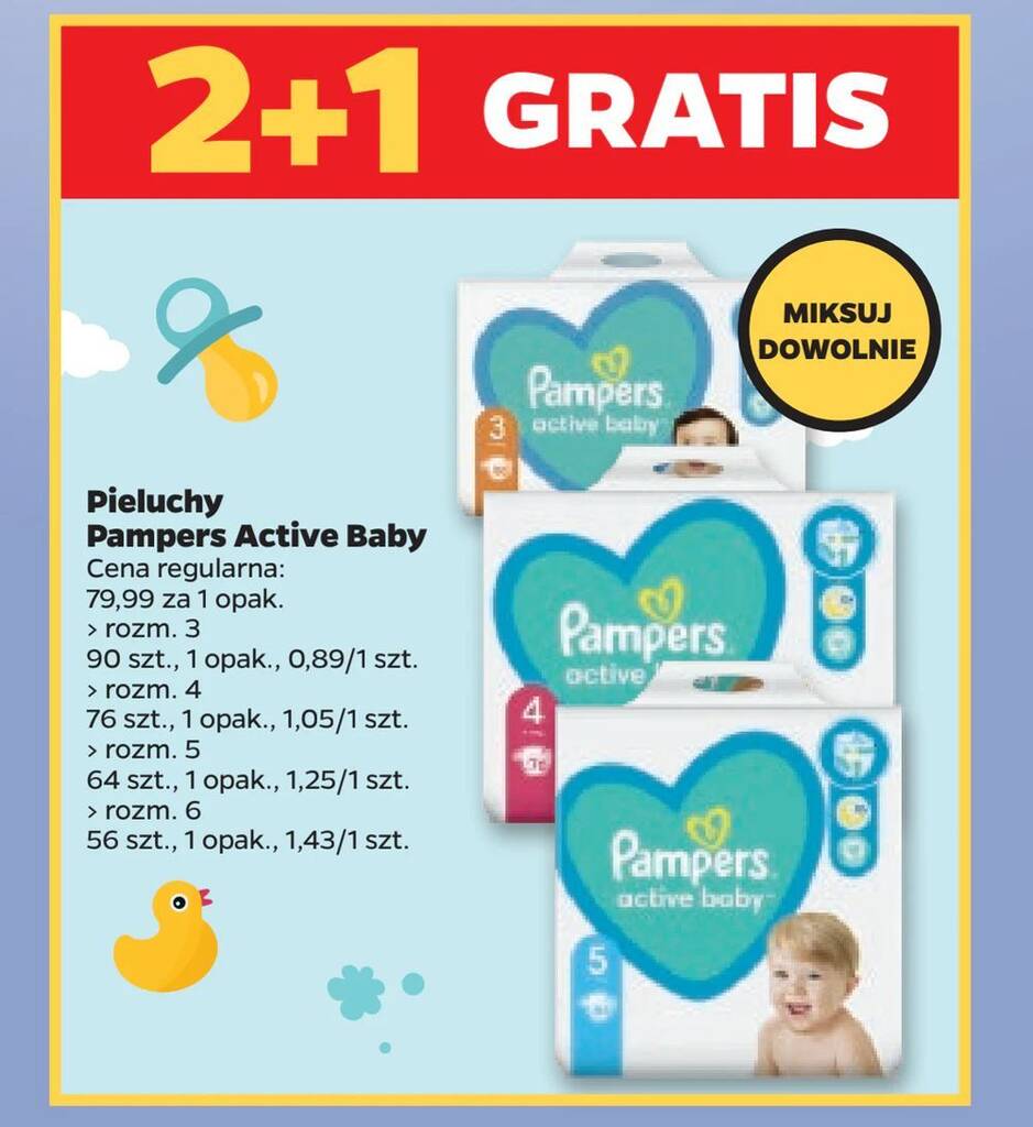 pampers pieluchy netto 69zł