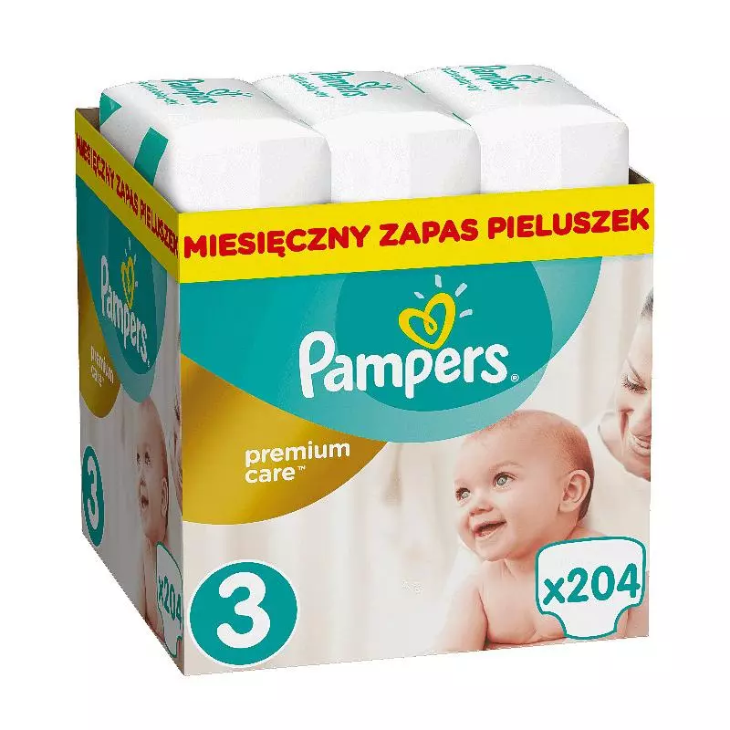 pampers pieluchy premium care 3 midi 204