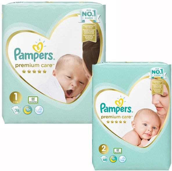 pampers premium care 1 168 pieluszek