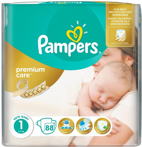 pampers premium care 1 newborn 234 ks