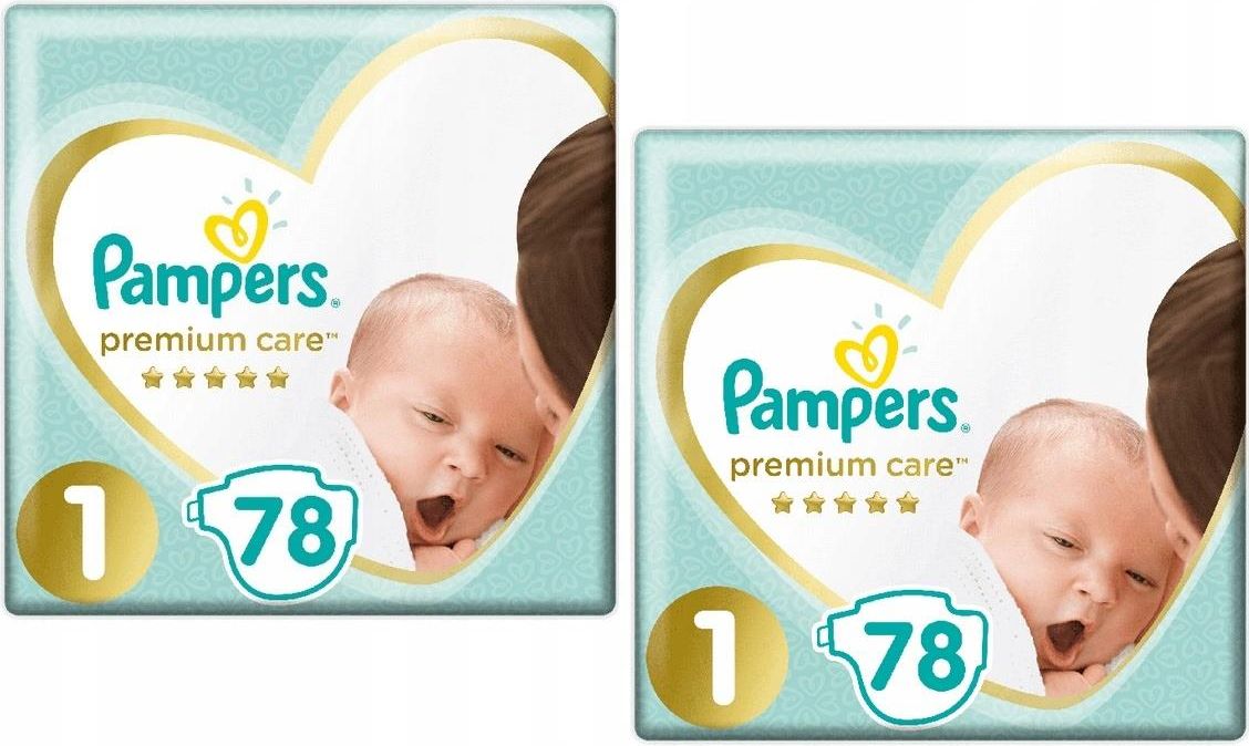 pampers premium care 1 pieluszki pieluchy 156szt