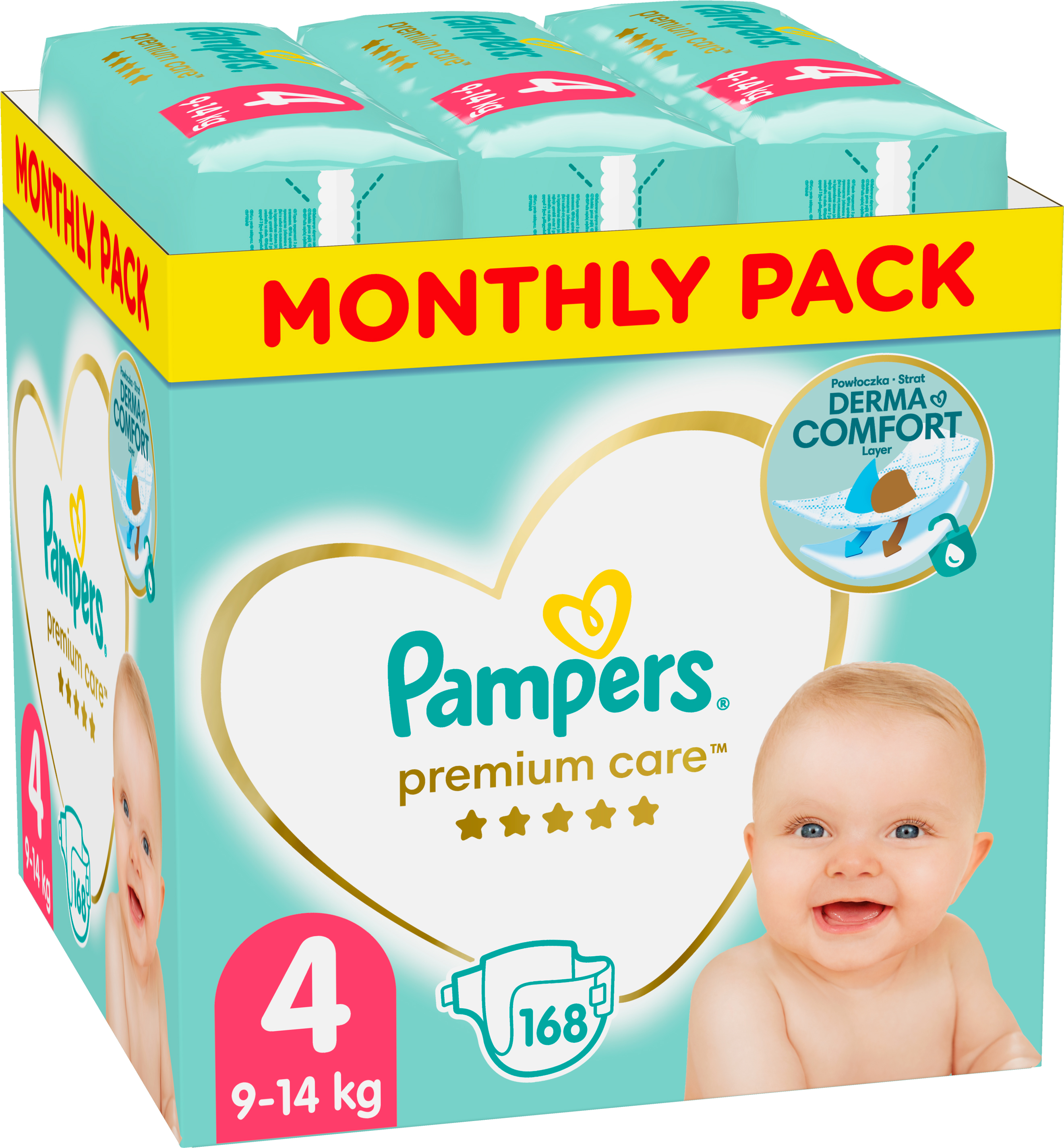 pampers premium care 168 szt rozmiar 1