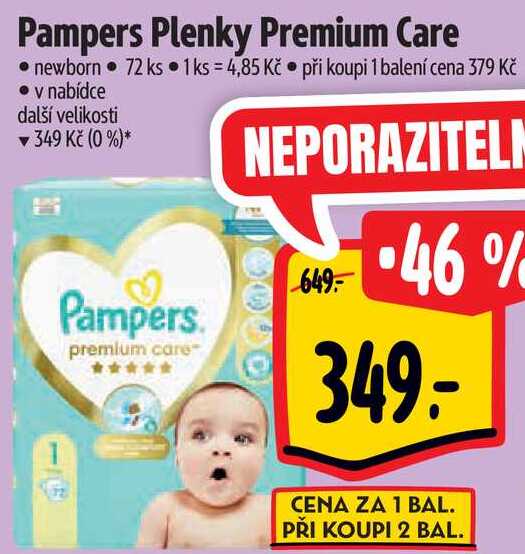 pampers premium care 2 72 cena