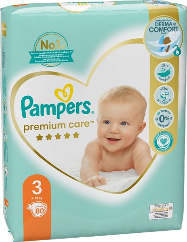 pampers premium care drymax midi 3