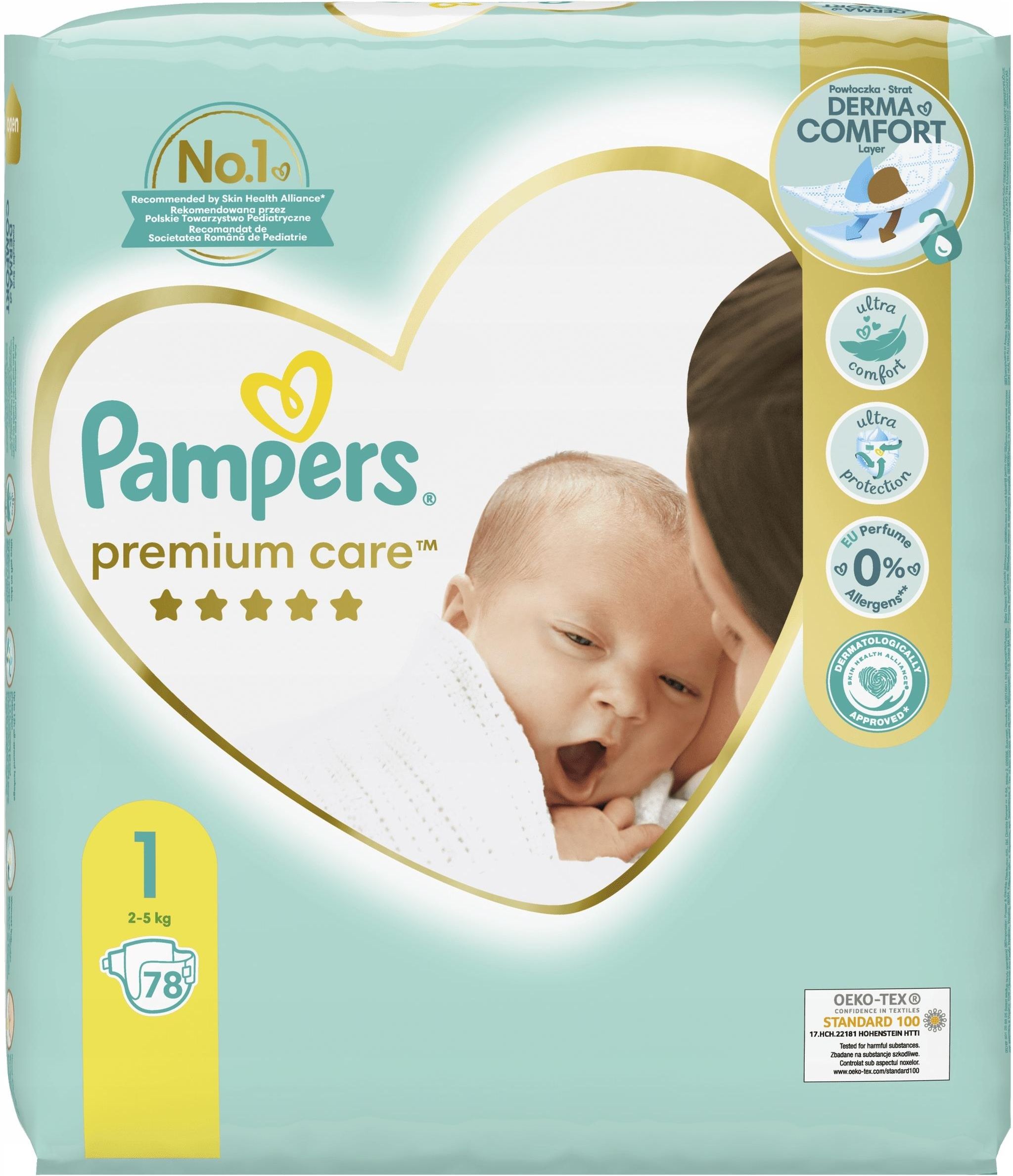 pampers premium care newborn 78 ceneo