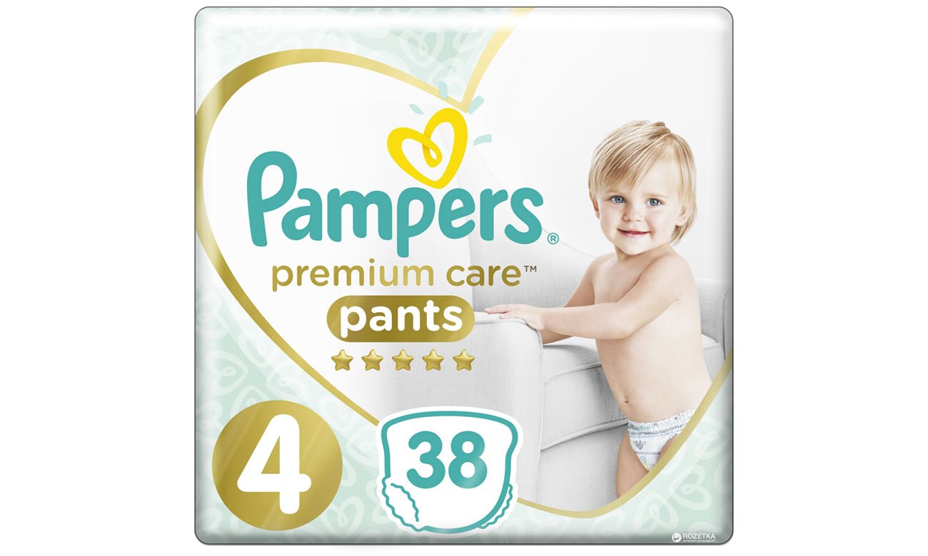 pampers premium care pieluchomajtki rozmiar 4 maxi 38 szt