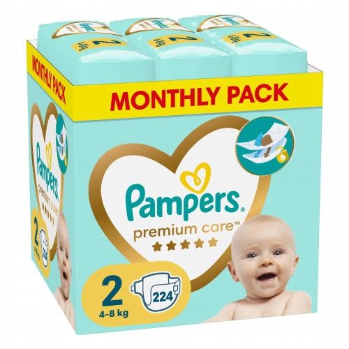 pampers premium care pieluchy rozmiar 2 mini 4-8kg