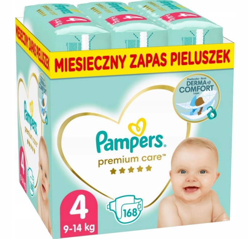 pampers premium care pieluchy rozmiary 1 2 168 sztuk