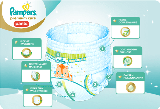 pampers premium jak działa czujnik wilgotności